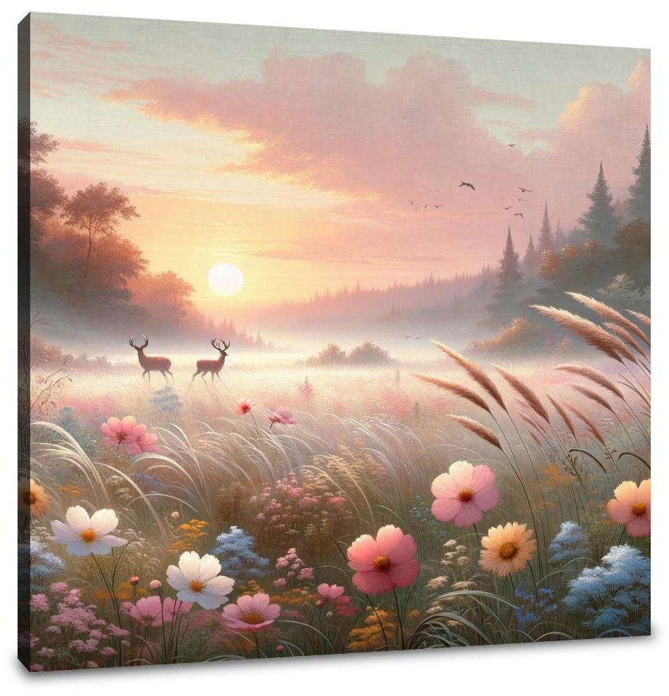 Sunrise Meadow Canvas