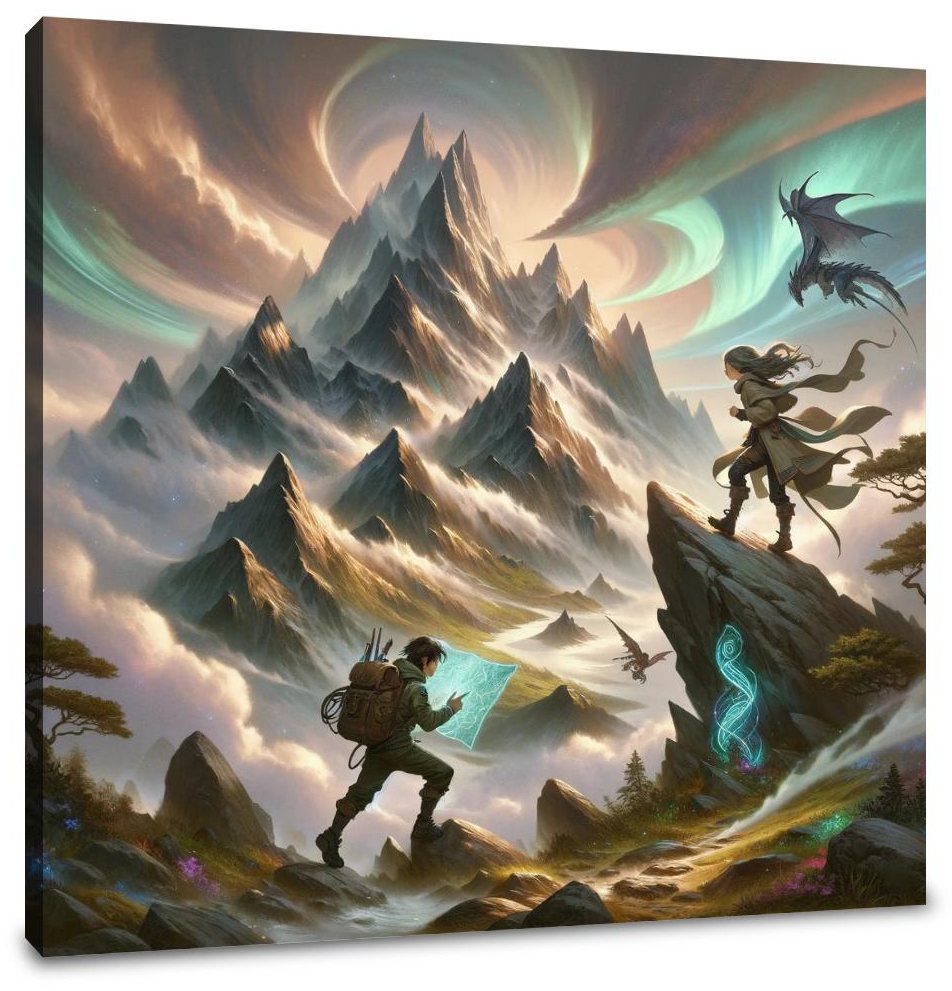 Mystical Mountain Journey Canvas