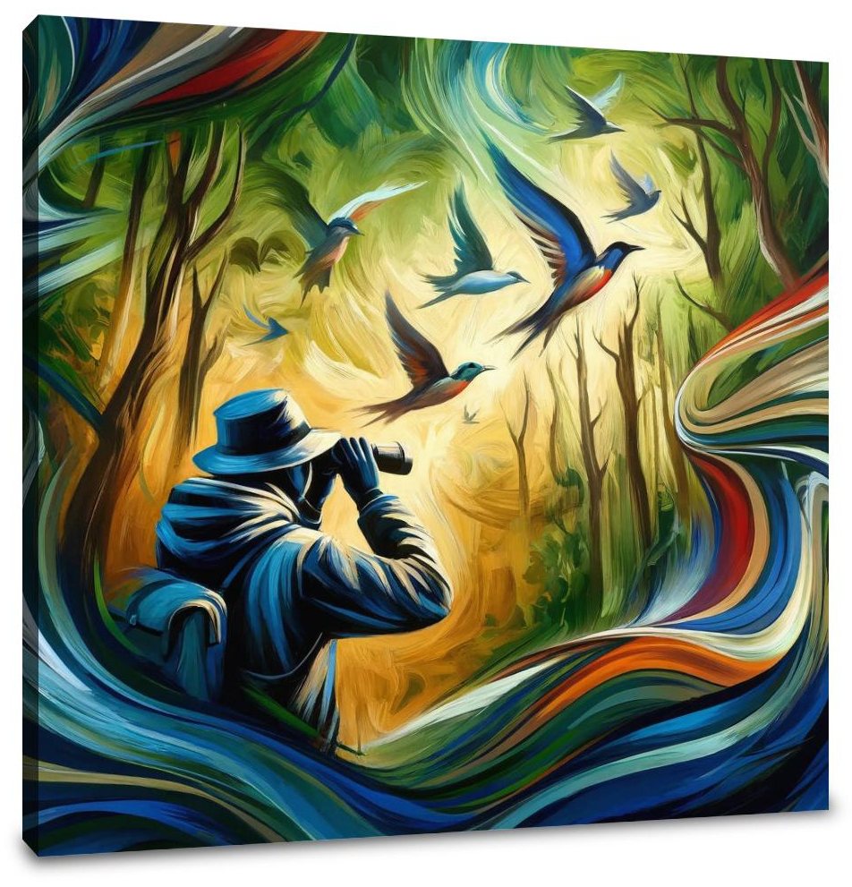 Birdwatcher's Delight Canvas