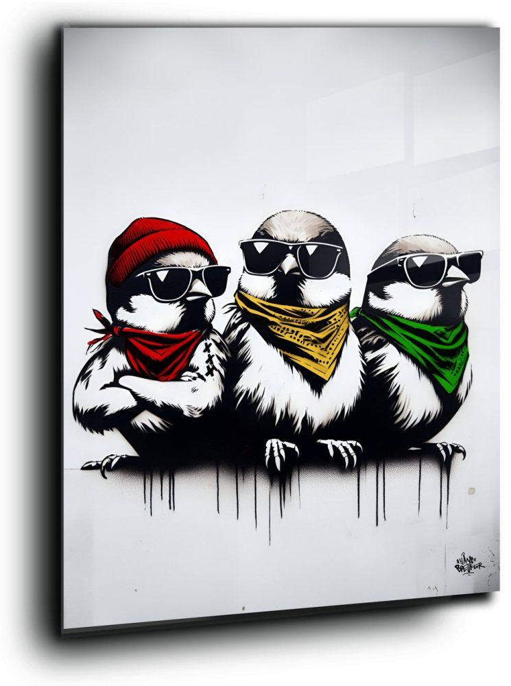 Three bad ass little birds. Amsterdam