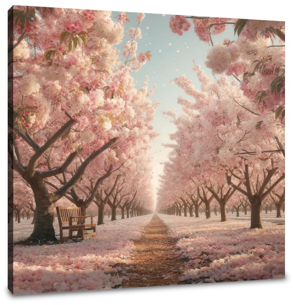 Cherry Blossom Orchard Canvas