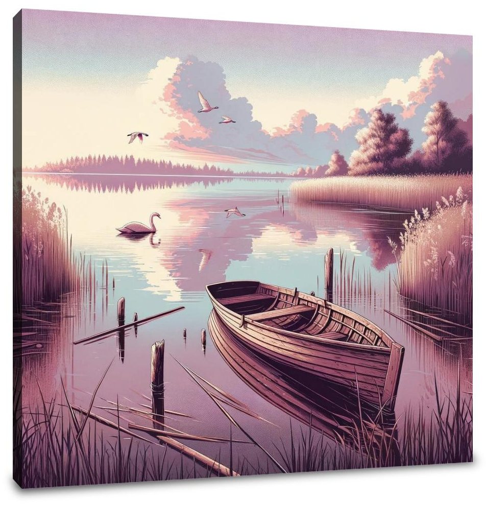 Tranquil Lake Reflections Canvas
