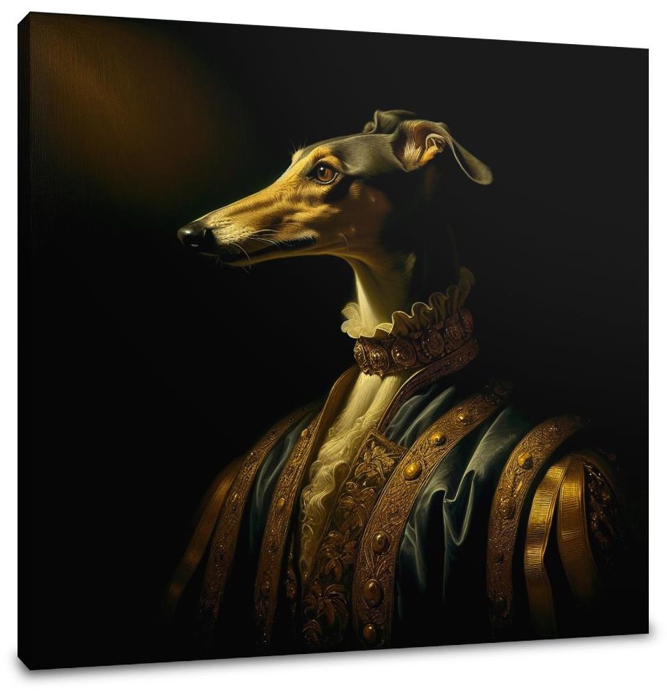 Royal Greyhound Reverie Canvas