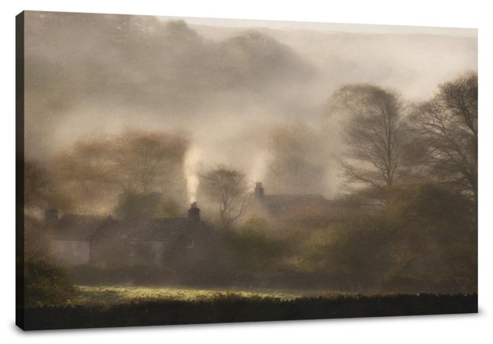 Misty Morning Nidderdale Canvas