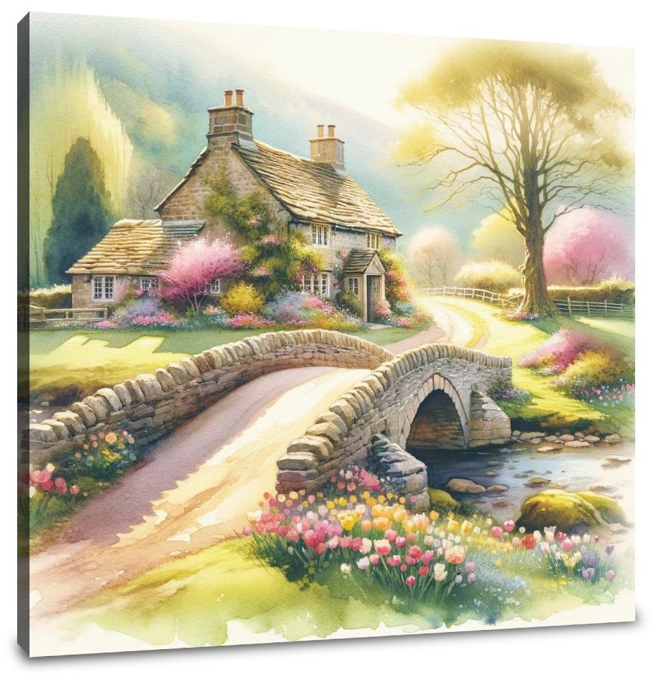Springtime Stonebridge Retreat Canvas