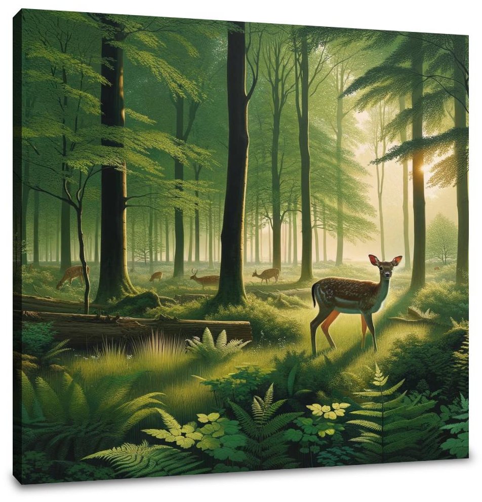 Dawn Forest Canvas