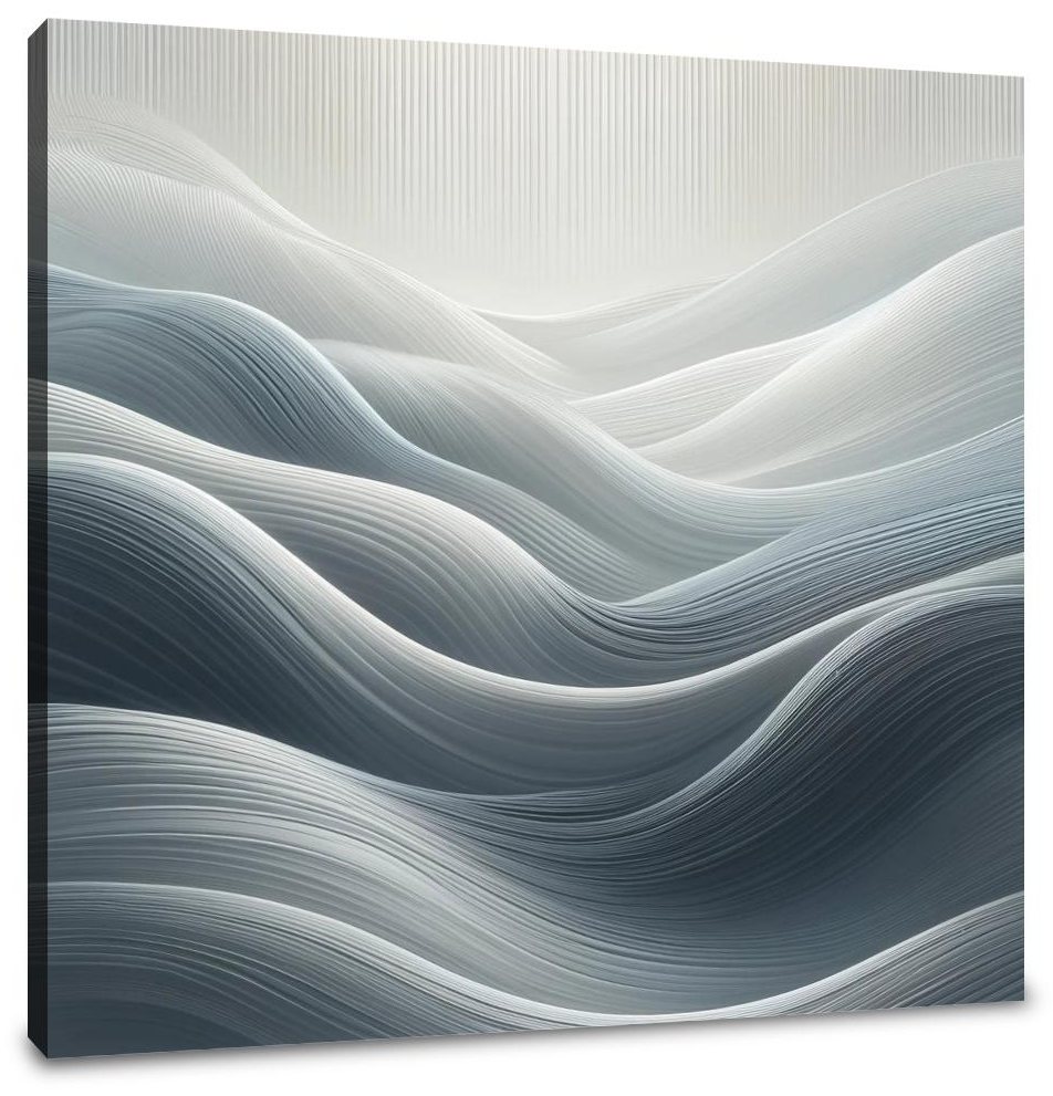 Serenity in Grey Canvas