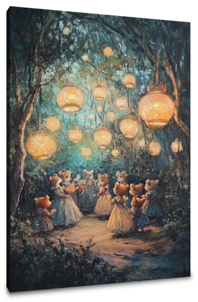 Enchanted Bear Ball Canvas