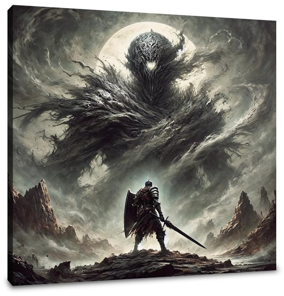 Defiant Knight Canvas