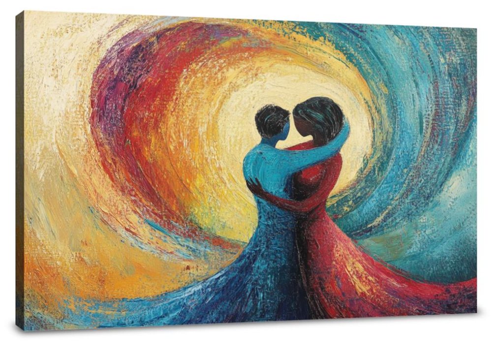 Love's Fluid Embrace Canvas