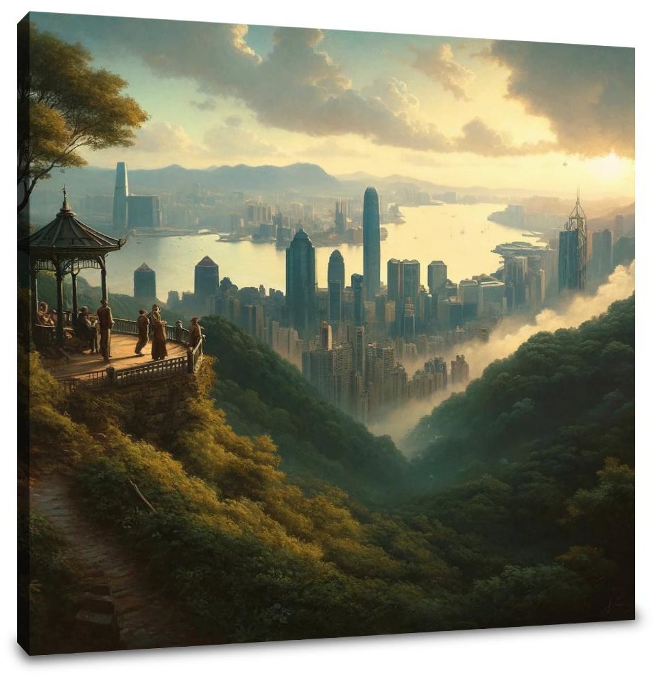 Morning at Victoria Peak Canvas