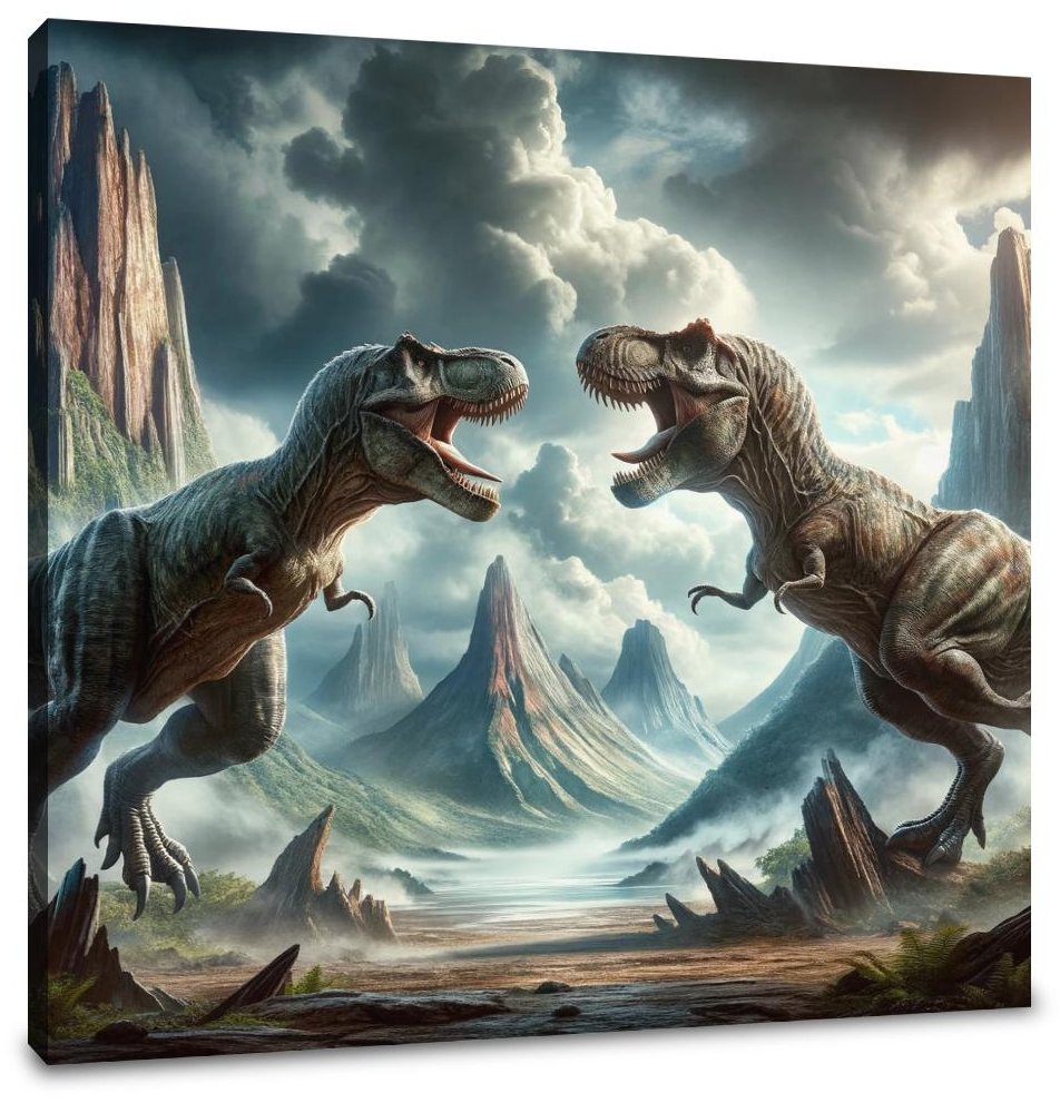 Thunder Duel Rex Canvas