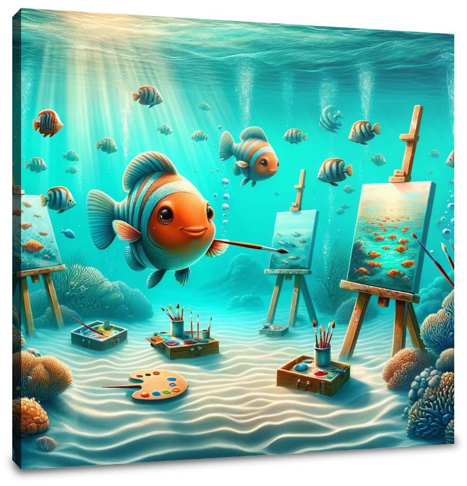 Aquatic Artistry Canvas