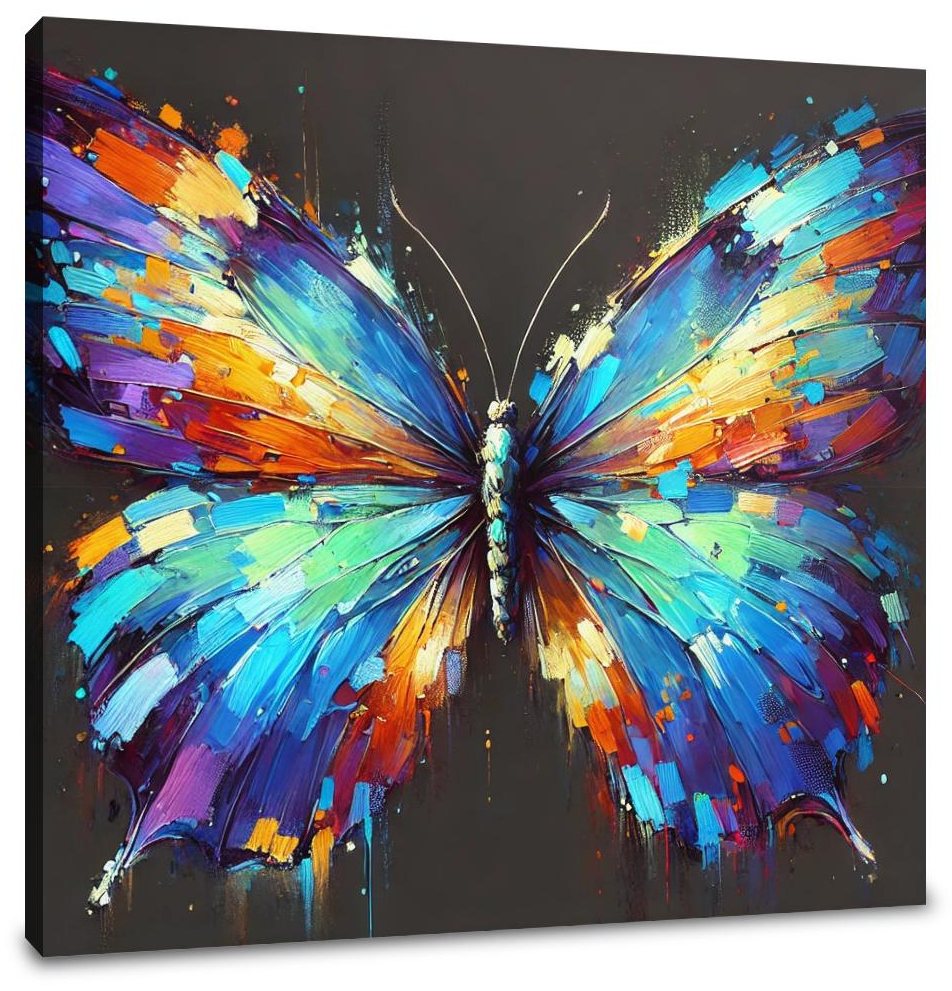 Vibrant Butterfly Dreams Canvas