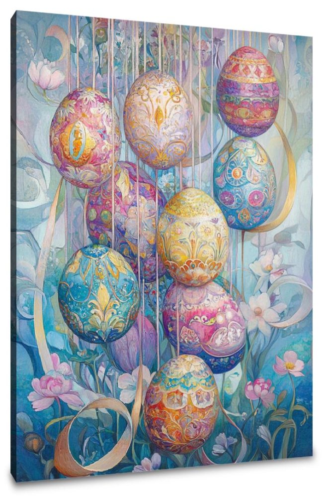 Cascading Easter Egg Canvas