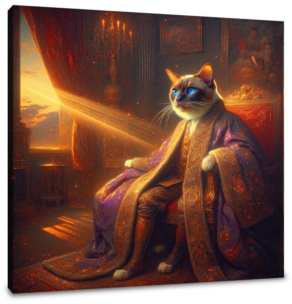 Regal Burmese Twilight Canvas