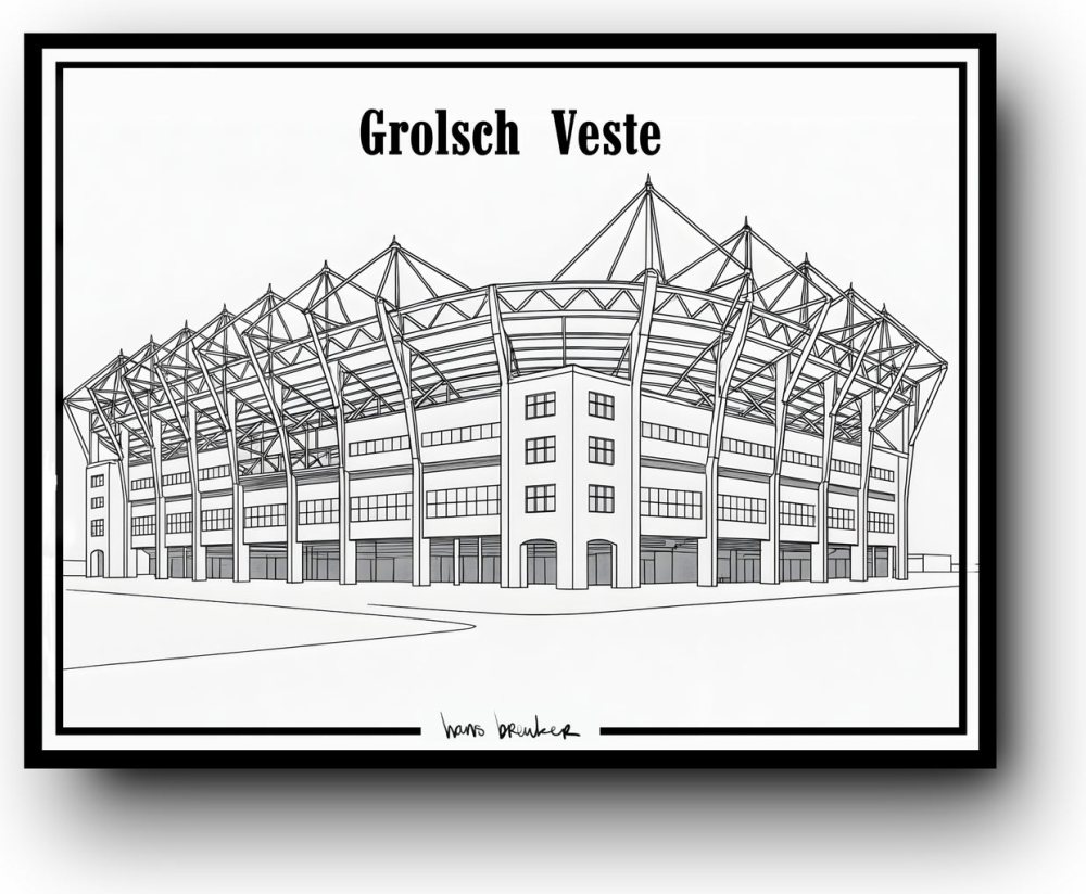 Grolsch Veste line drawing