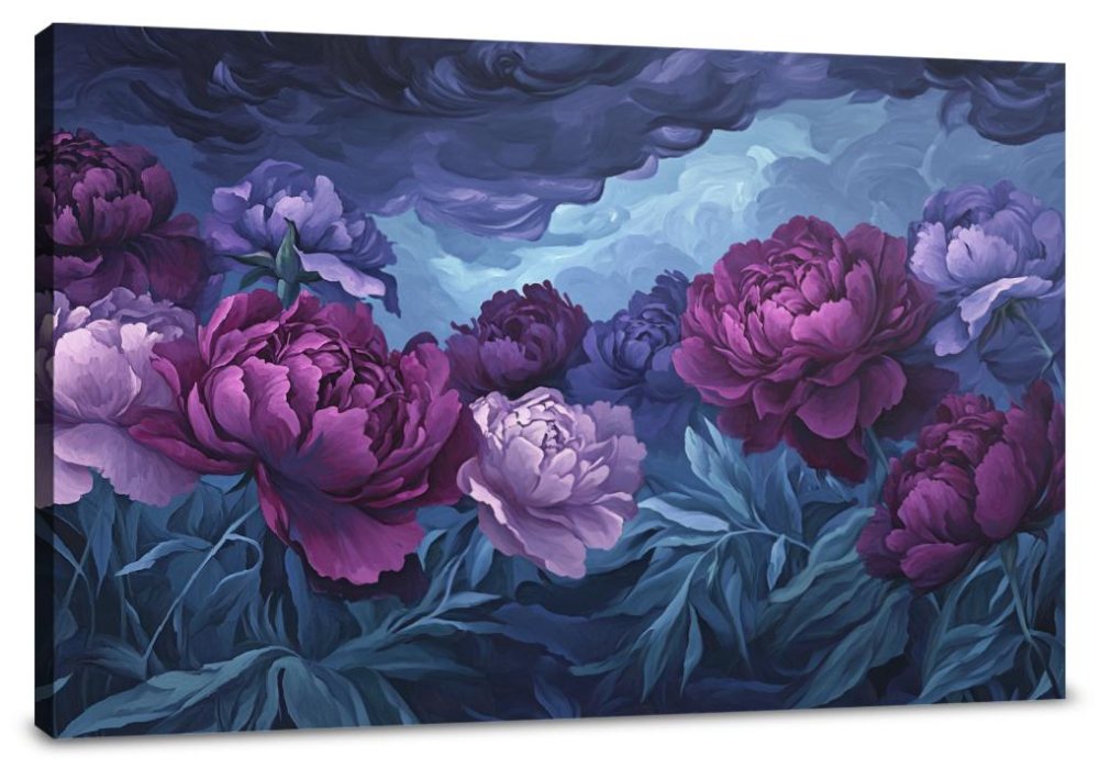 Peony Twilight Canvas