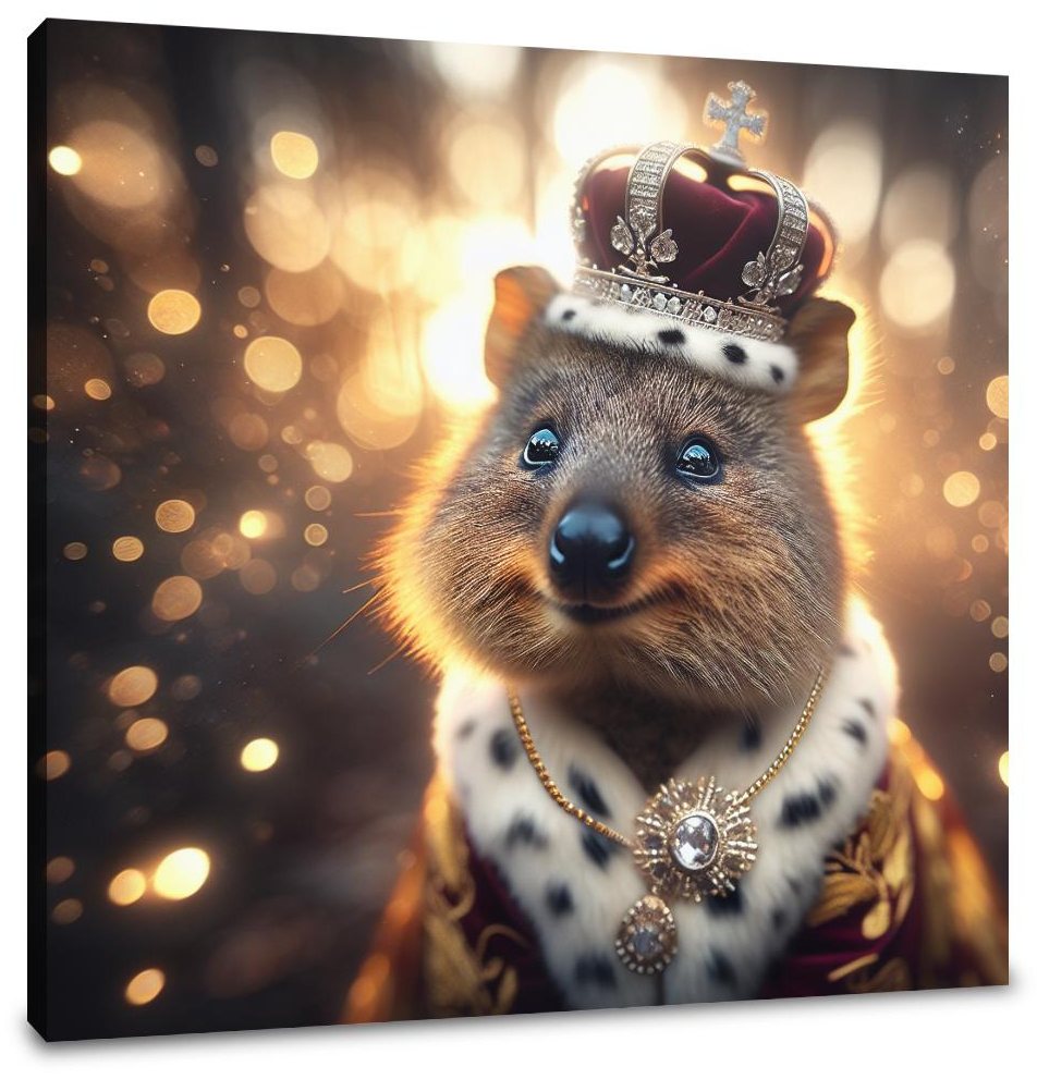 Regal Quokka Dusk Portrait Canvas