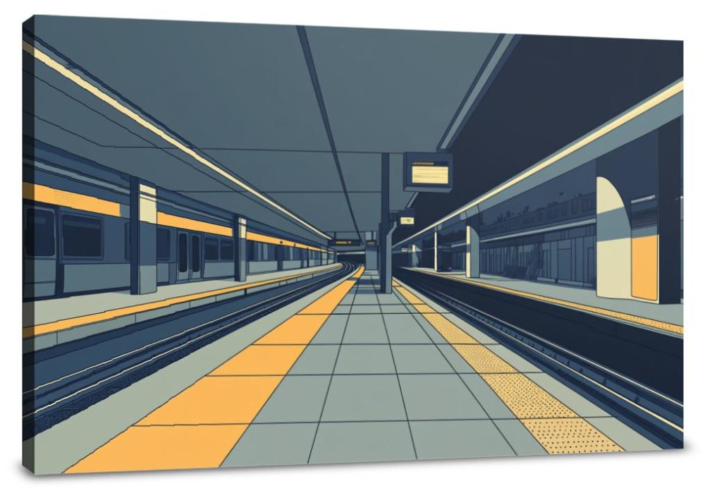 Underground Station Canvas