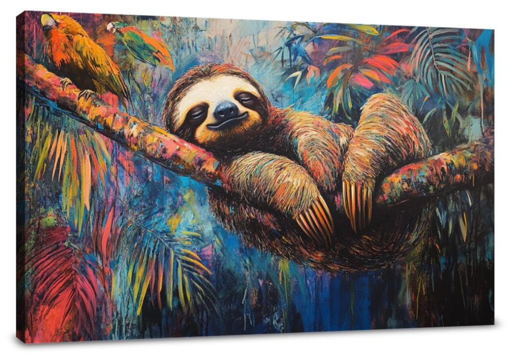 Sloth Serenity Canvas