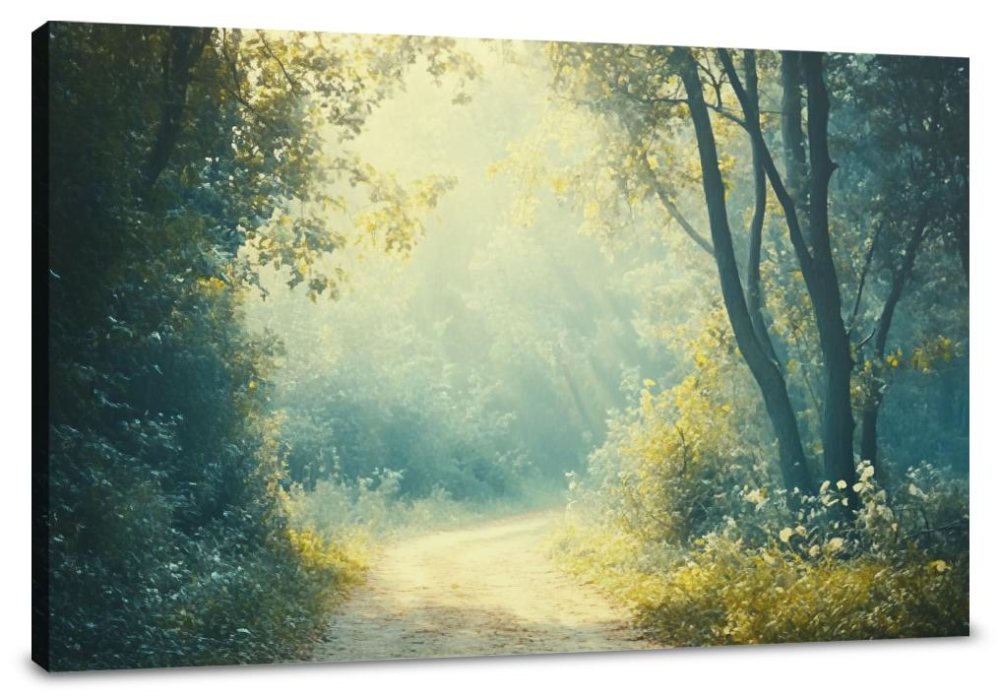 Nostalgic Forest Trail Canvas