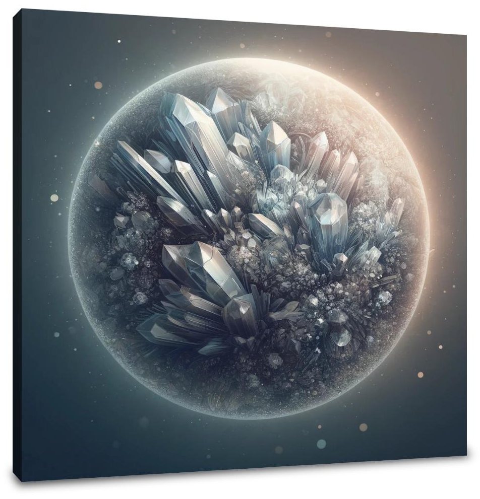 Crystal Planet Canvas