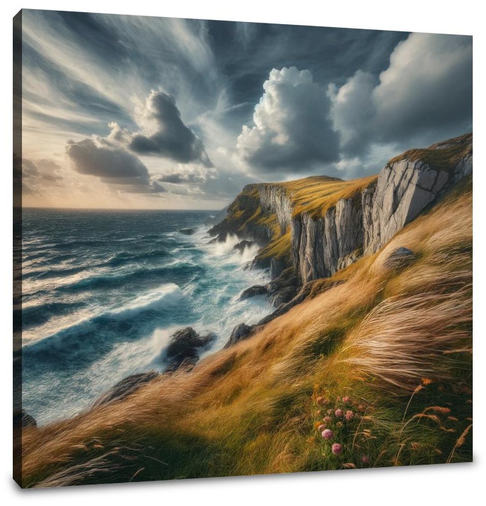 Windy Cliffside Canvas