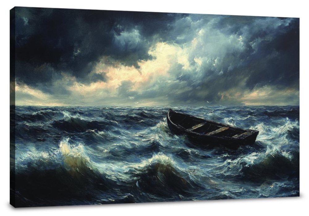 Summer Storm Lake Canvas