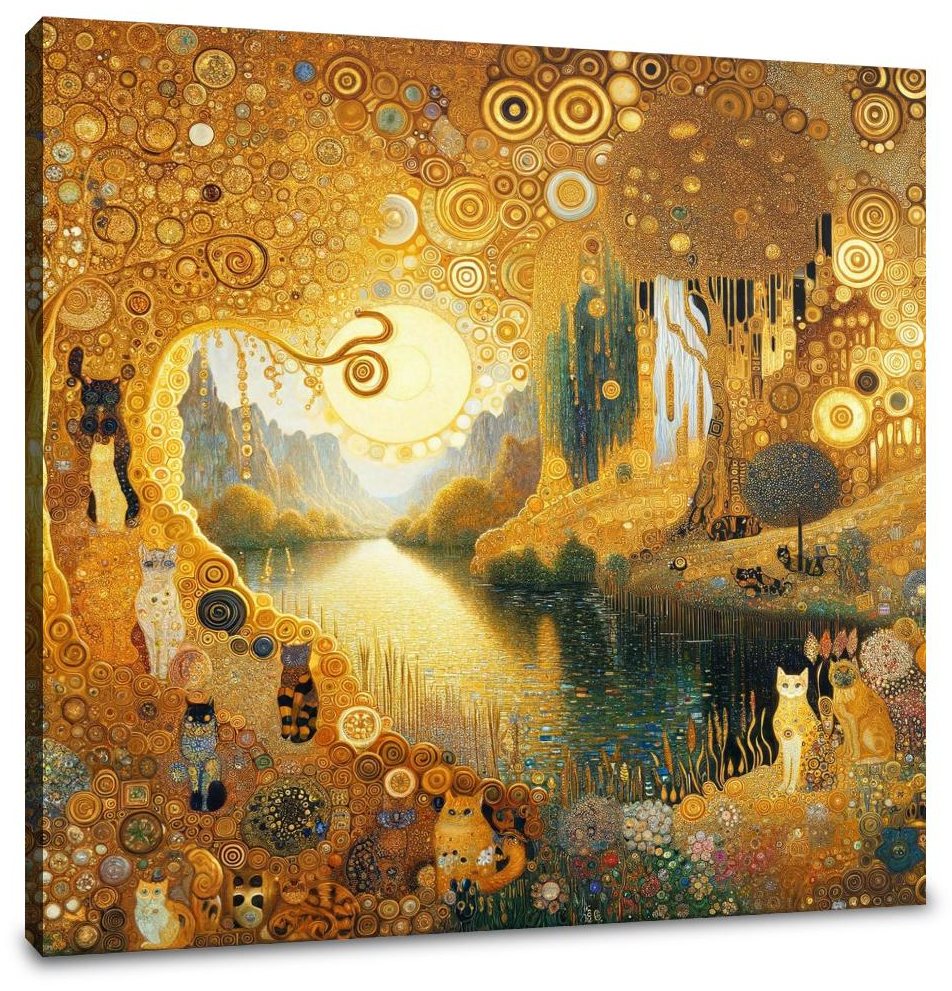 A Cat's Wonderland Canvas
