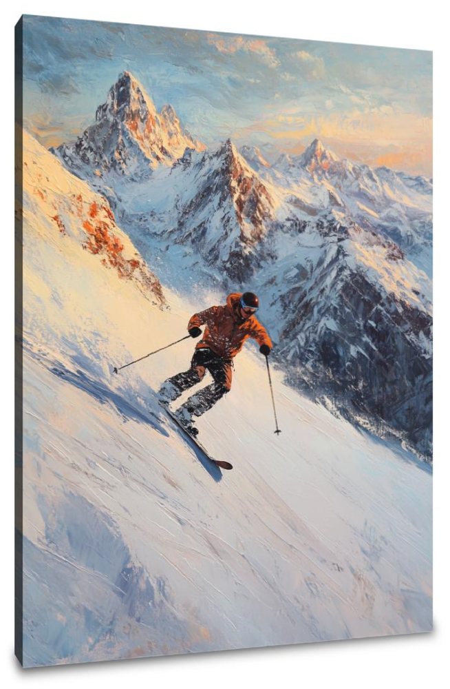 Alpine Adventure Golden Canvas