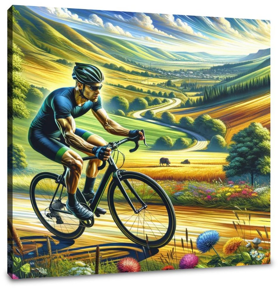 Cyclist's Thrill Canvas