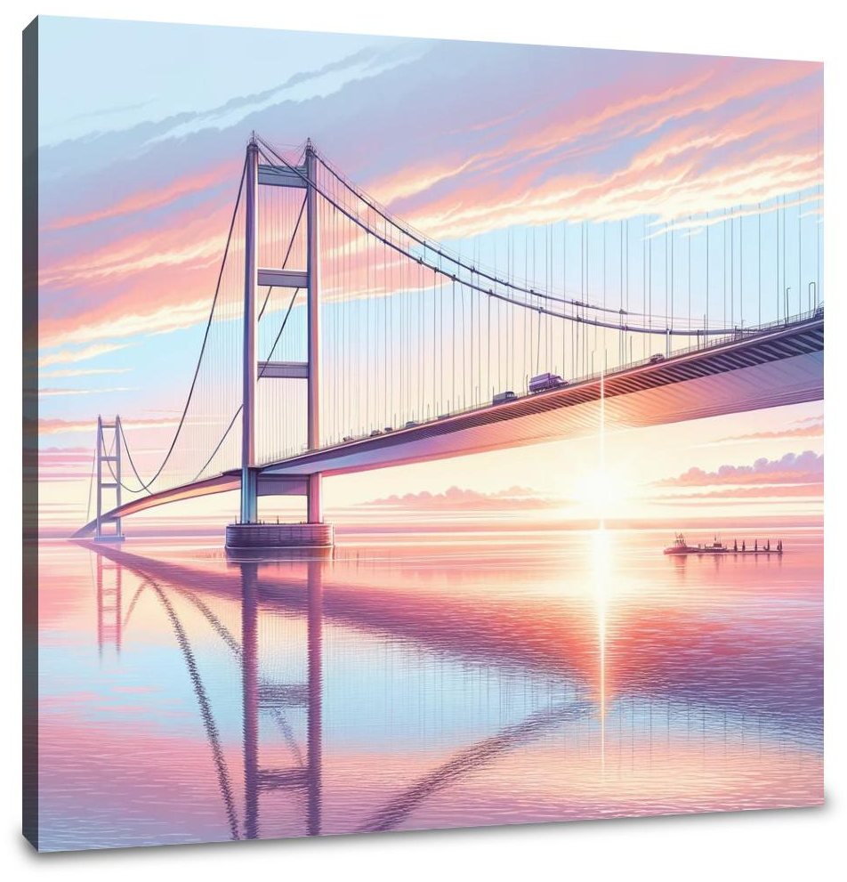 Sunrise at Humber Bridge Canvas