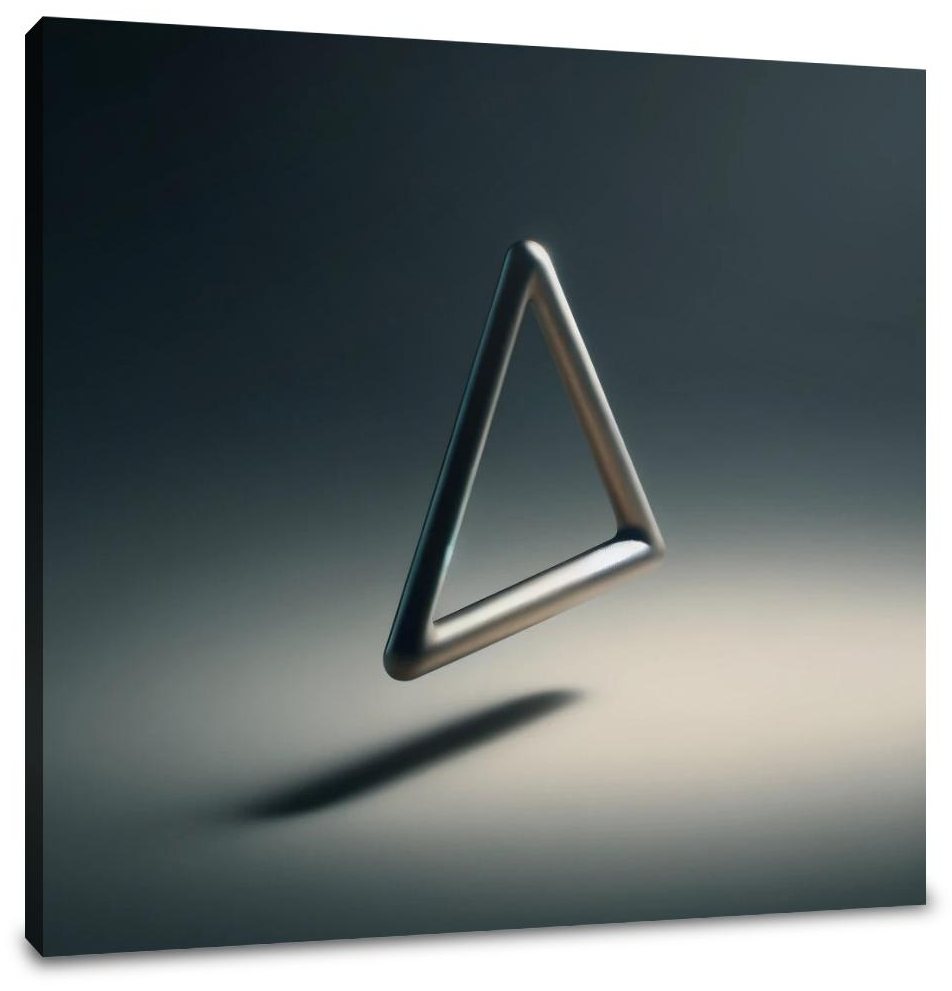 Ethereal Triangle Canvas
