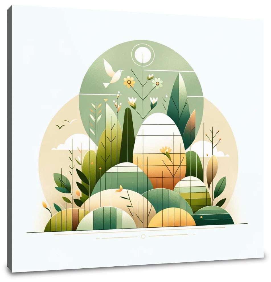 Easter Minimalist Harmony Canvas