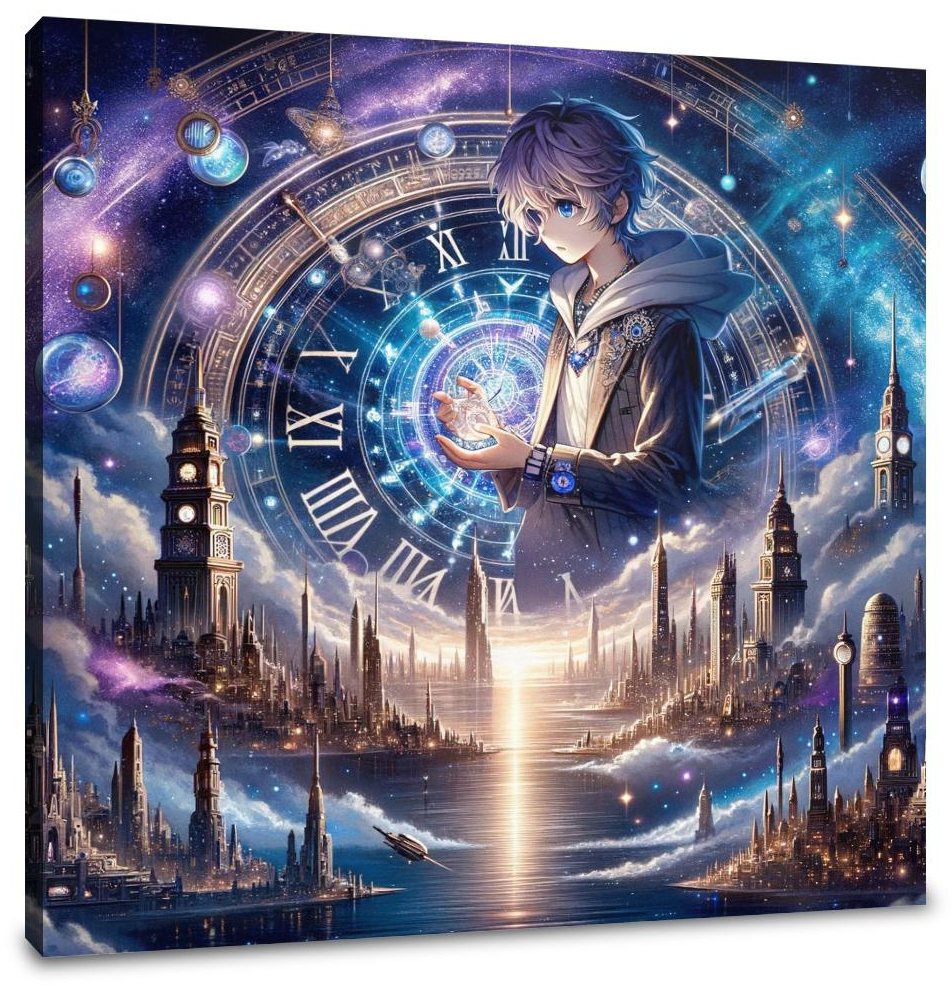 Cosmic Time Voyager Canvas