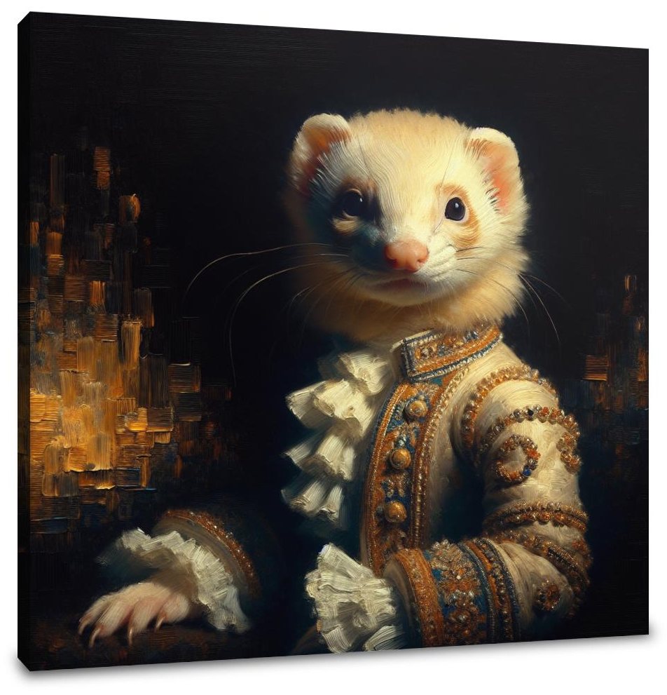 Regal Ferret Majesty Canvas