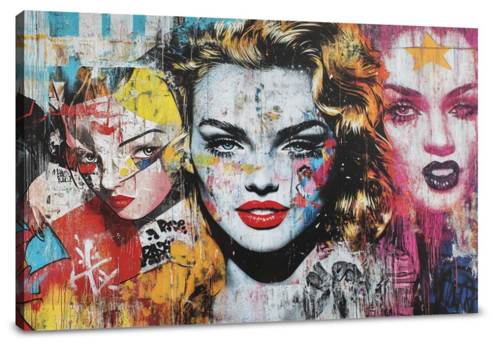 Pop Icon Graffiti Canvas