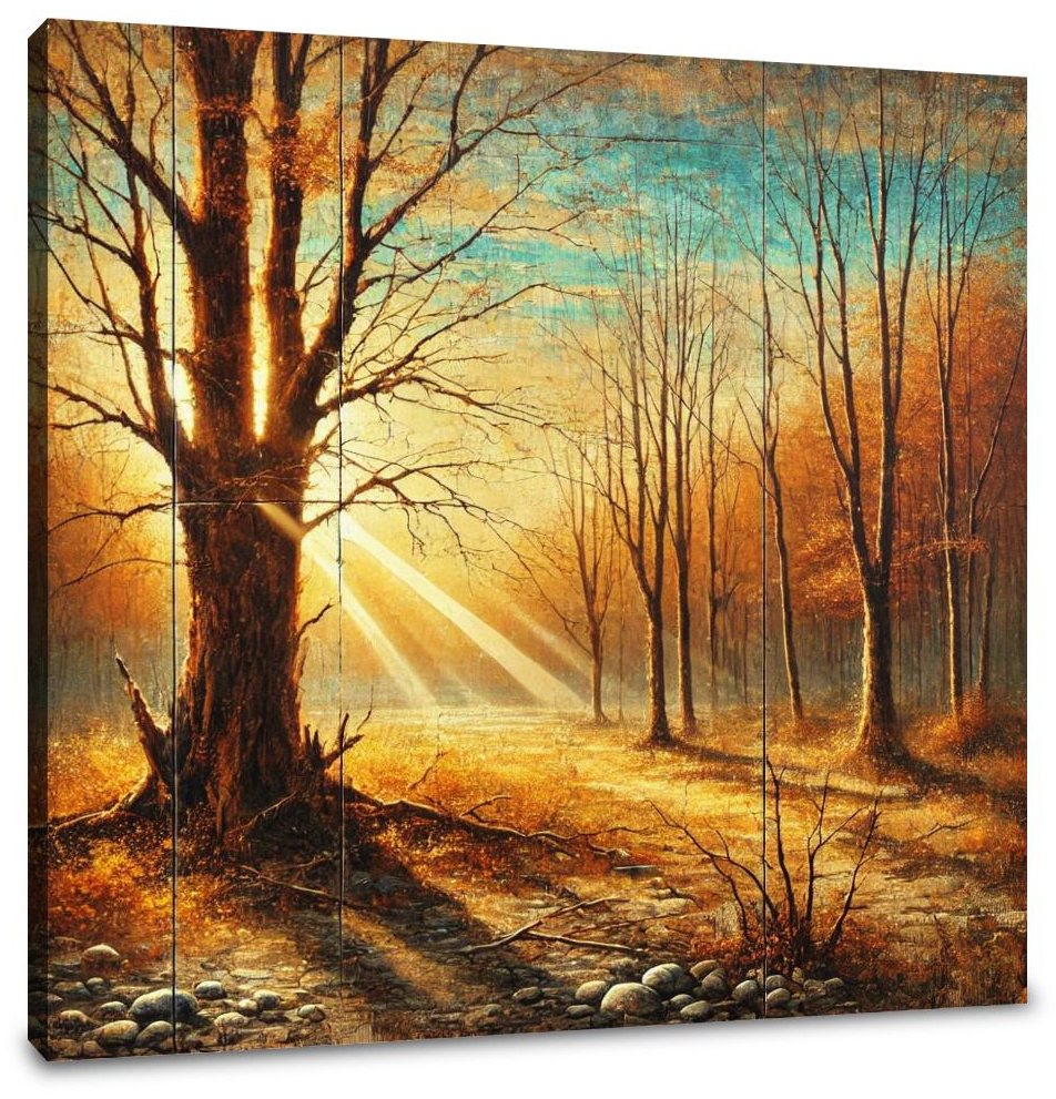 Rustic Autumn Glow Canvas