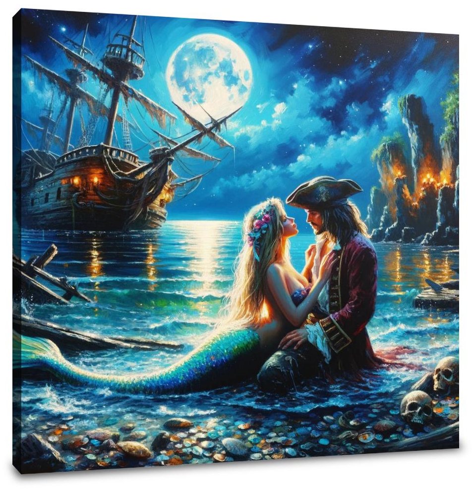 Moonlit Cove Rendezvous Canvas