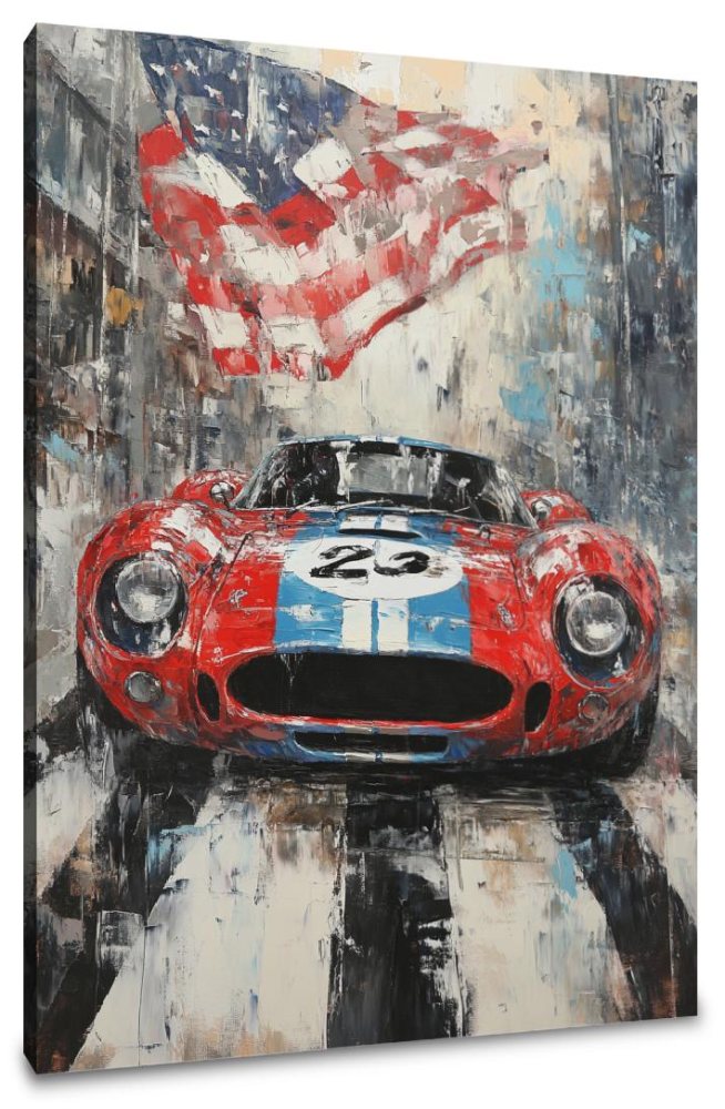 Thrilling Finish Line Canvas