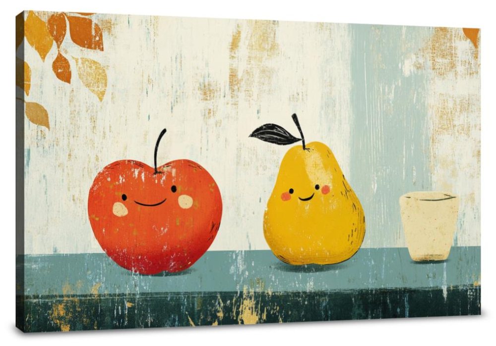 Chatting Fruits Canvas