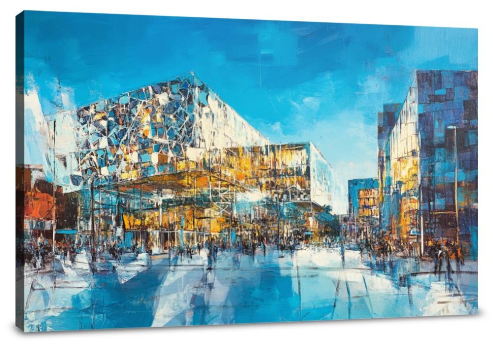Birmingham Library Light Canvas