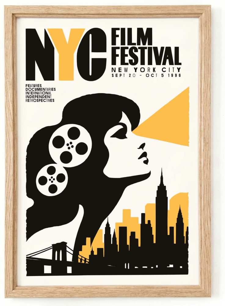 New York Film Festival Poster Print
