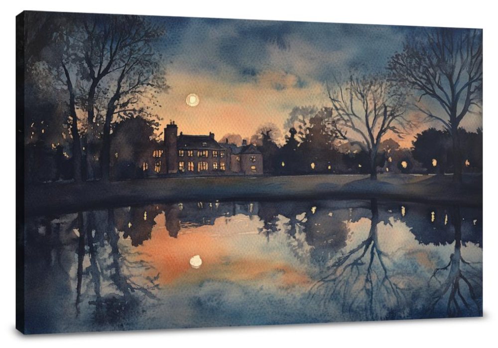 Midnight Verulamium Park Canvas