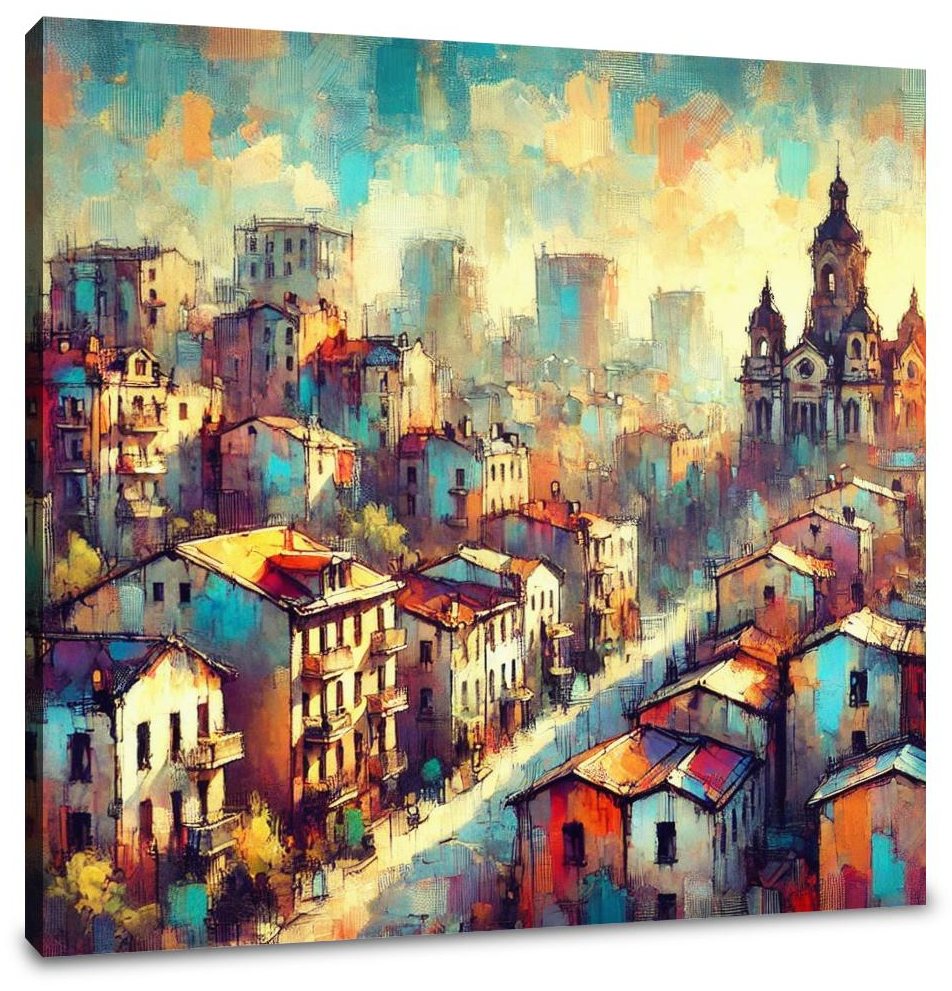 Sunrise Cityscape Canvas
