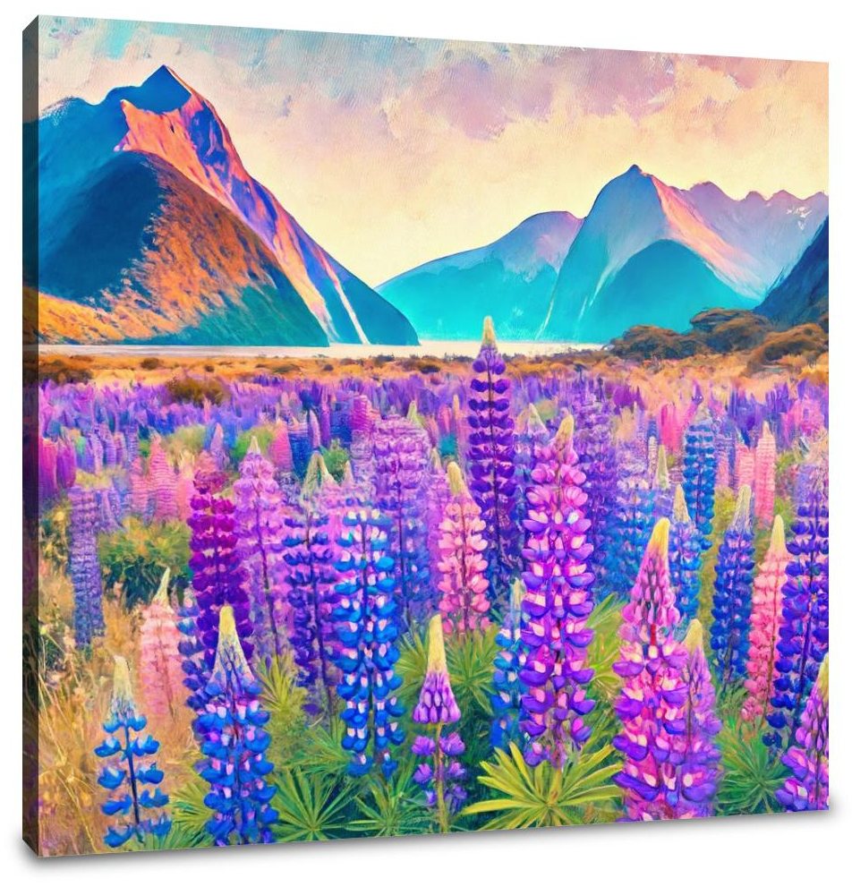 Lupin Fields Canvas