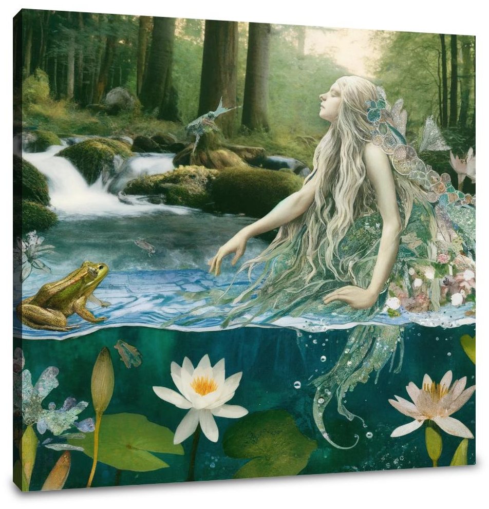 Forest Stream Undine Canvas
