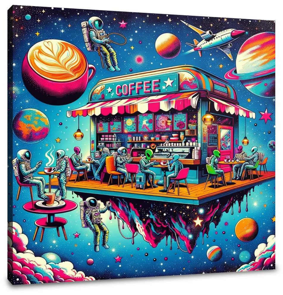Cosmic Café Canvas