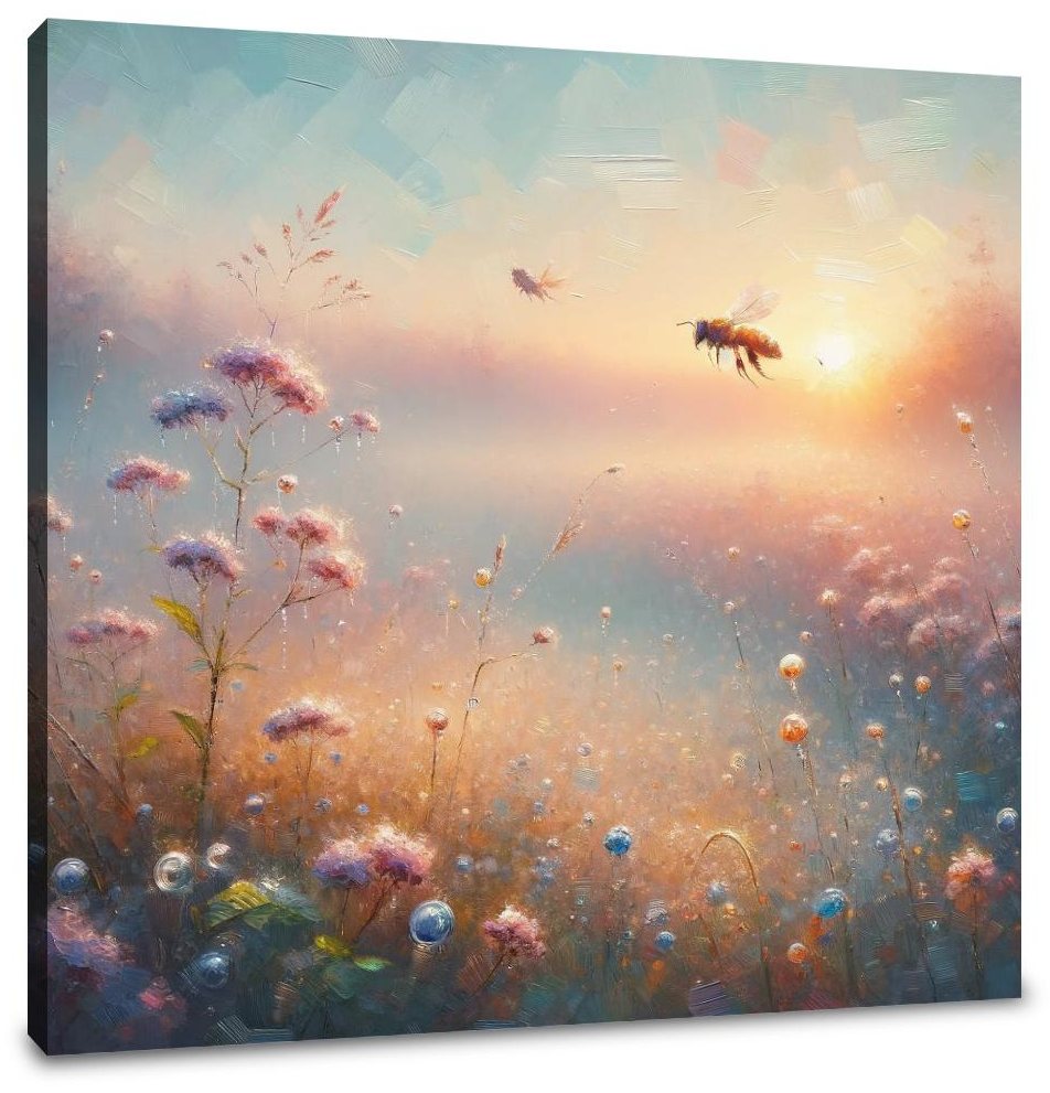 Whispers of Nature Bee Canvas